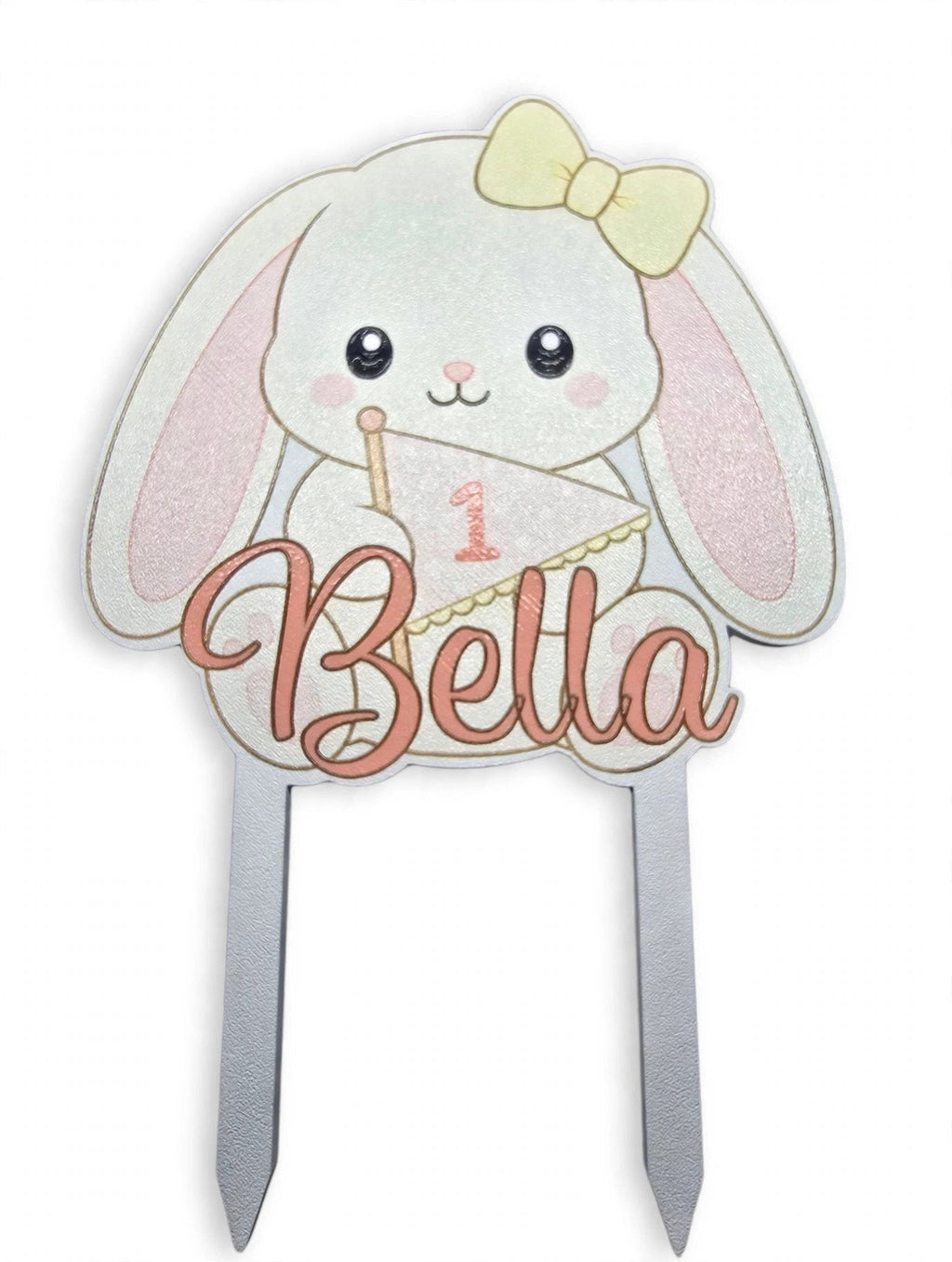 Cake topper back and stick