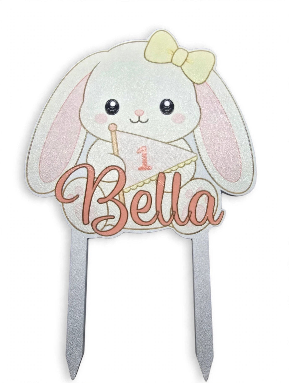 Cake topper back and stick